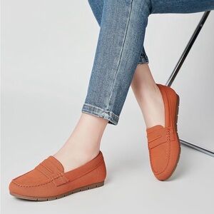 Women’s Orange Loafers